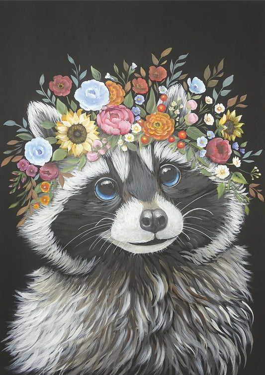 Belles and Whistles A2 Rice Paper - Clever Raccoon