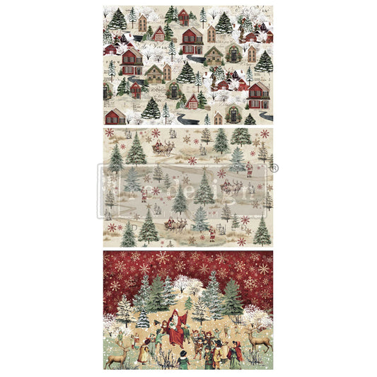 Whimsical Woodland Fiber Paper - 3 sheets