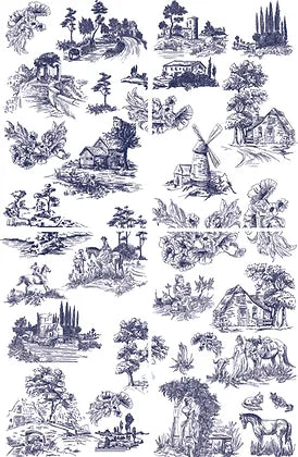 Transfer 24x37.2 - Cottage Toile